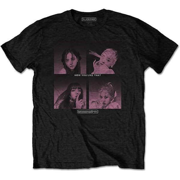 Amazon.co.jp: [BLACKPINK] T Shirt Born ピンク Band Logo